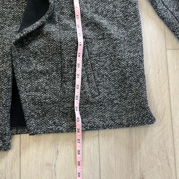 Banana Republic Women’s Black & Gray Marled Waterfall Cardigan/Jacket Size L - Picture 8 of 8